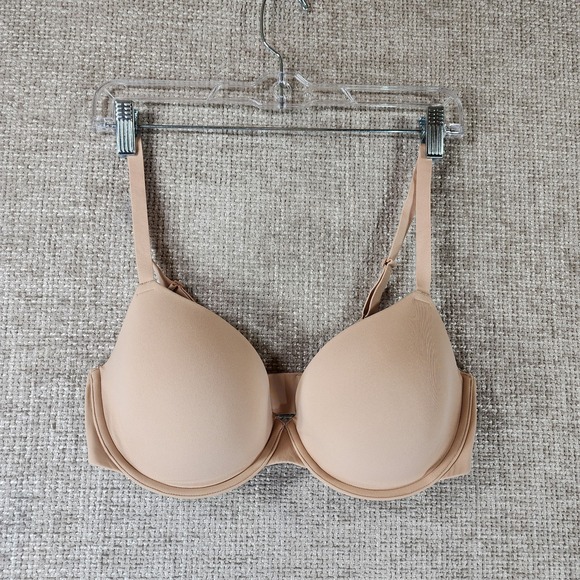 SKIMS Other - Skims Fits Everybody T-Shirt Bra Womens 36D Beige Underwire Padded Demi EUC